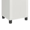 Kendall Fluted 16" Wide 1 Door Storage Cabinet - White