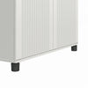 Kendall Fluted 36" Wide 2 Door Storage Cabinet - White