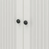 Kendall Fluted 36" Wide 2 Door Storage Cabinet - White