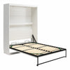 Impressions Queen Wall Bed with Gallery Shelf & Touch Sensor LED Lighting - White