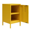 Mission District Metal Locker End Table - Mustard Yellow