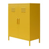 Mission District 2 Door Metal Locker Storage Cabinet - Mustard Yellow