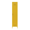 Mission District Single Metal Locker Storage Cabinet - Mustard Yellow
