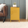 Mission District Metal Locker End Table - Mustard Yellow