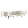 Anastasia Modern Scalloped Oval TV Stand for TVs up to 65" - White