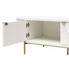 Anastasia Modern Scalloped Oval TV Stand for TVs up to 65" - White
