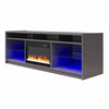 Luna Electric Fireplace TV Stand for TVs up to 65" - Graphite Grey
