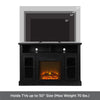 Chicago Electric Fireplace TV Console for Flat Screen TVs up to 50", Black Oak - Black Oak