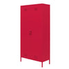 Cache 2 Door Tall Metal Locker Style Storage Cabinet - Magenta