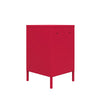 Cache Metal Locker Style Livingroom End Table - Magenta