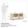 Kelly TV Stand with Drawers for TVs up to 55 in. - Ivory Oak