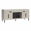 Daphne Fluted Contemporary Electric Fireplace TV Stand with Remote for TVs up to 70in - Taupe