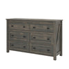 Farmington 6 Drawer Dresser, Weathered Oak - Weathered Oak
