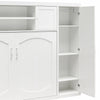 Her Majesty Wall Bed Bundle - Full Size Daybed & 1 Wardrobe Storage Cabinet - White - Full