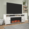 Farmington Electric Fireplace TV Console with Remote for TVs up to 85" - Ivory Oak