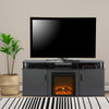 Carson Electric Fireplace TV Console for TVs up to 70", Gray - Gray