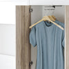 Pinnacle Shelving Unit or Wardrobe with Storage Drawer - Gray Oak