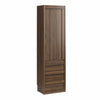 Paramount Full Wall Bed Bundle with 2 Armoire Side Cabinets - Columbia Walnut - Full