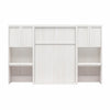 Paramount Vanity/Desk Storage Cabinet with Drawer - Ivory Oak