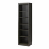 Paramount Tall 6-Shelf Open Storage Tower Bookcase - Espresso