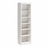 Paramount Tall 6-Shelf Open Storage Tower Bookcase - Ivory Oak