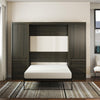 Paramount Full Wall Bed Bundle with 2 Armoire Side Cabinets - Espresso - Full