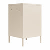 Cache Metal Locker Style Living Room End Table - Parchment