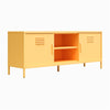 Cache Metal Locker-Style TV Stand for TVs up to 65" - Yellow
