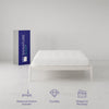 Pinnacle Queen Wall Bed Bundle, Queen Bed, 8in Memory Foam Mattress, 2 Cabinets - Gray Oak - Queen