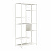 Mission District Metal Bookcase Room Divider - White