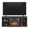 Baileywick TV Console with Electric Fireplace for TVs up to 75", Black Oak - Black Oak