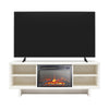 Liam TV Stand with Electric Fireplace for TVs up to 65" - Plaster