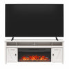 Farmington Electric Fireplace TV Console with Remote for TVs up to 85" - Ivory Oak