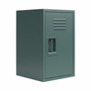 Casey Kids Stackable Mini Metal Storage Locker - Hunter Green/Silver Pine