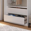 Perry Park Modular Bundle-Extra Wide Wardrobe, 2-Drawers and 2 Membrane Press Door Kits - Ivory Oak