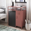 Cache Metal Locker-Style Mini Refrigerator Organizer - Dusty Rose