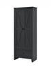Farmington 30" Wide Storage Cabinet, Black Oak - Black Oak
