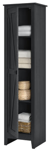 Farmington 18" Wide Storage Cabinet, Black Oak - Black Oak