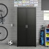 Callahan 36" Utility Storage Cabinet, Black - Black