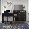 Owen 3 in 1 Media Dresser and Desk Combo, Black - Black