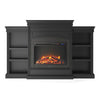 Lamont Mantel Fireplace, Black - Black
