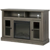 Chicago Electric Fireplace TV Console for Flat Screen TVs up to a 50", Medium Brown - Medium Brown