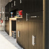 Camberly 4 Door/1 Drawer Storage Cabinet, Black Oak - Black Oak