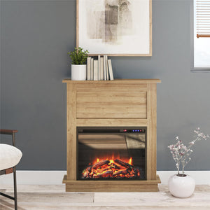 Ellsworth Fireplace with Mantel, Natural - Natural