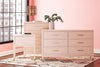 Westerleigh 6-Drawer Dresser - Pink (Pale Dogwood)