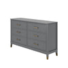 Westerleigh 6-Drawer Dresser - Graphite Grey