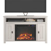 Farmington Electric Fireplace TV Console for TVs up to 50", Ivory Oak - Ivory Oak