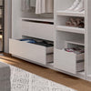 Perry Park Modular Extra Wide Wardrobe with Drawers - Ivory Oak