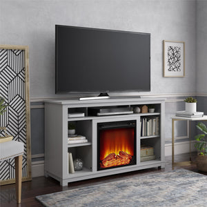 Edgewood Fireplace TV Stand for TVs up to 55" - Dove Gray