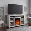 Edgewood Fireplace TV Stand for TVs up to 55", Ivory Pine - Ivory Pine
